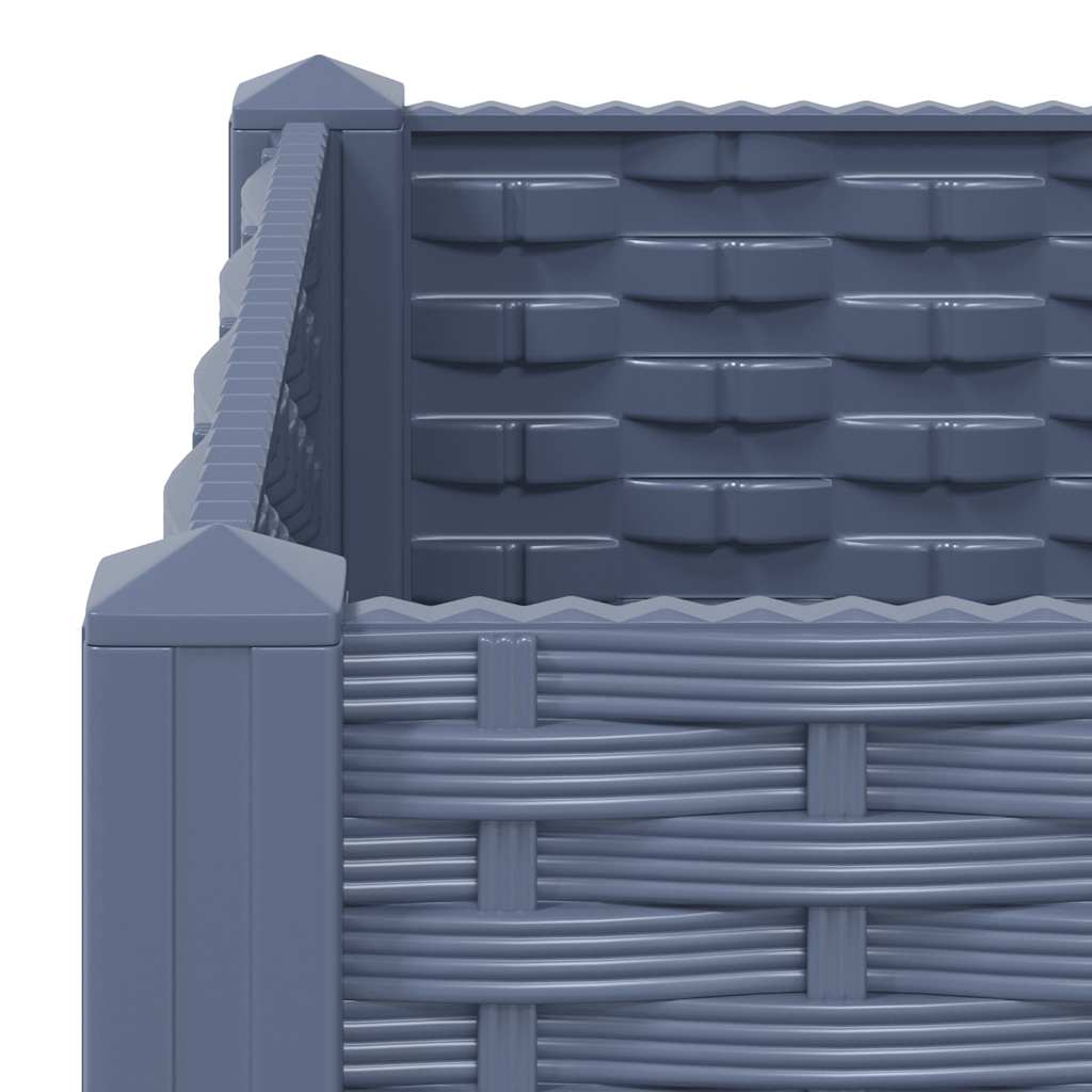 Raised bed 160x40x71 cm polypropylene