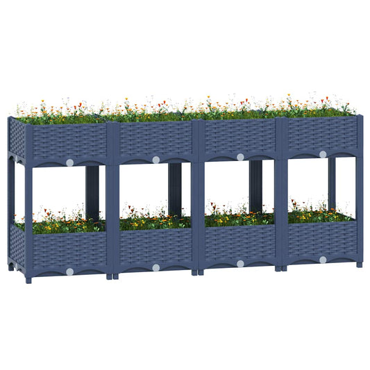 Raised bed 160x40x71 cm polypropylene