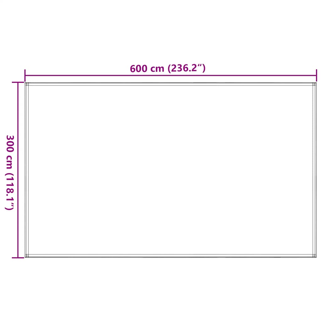 Zeltteppich 300x600 cm Beige