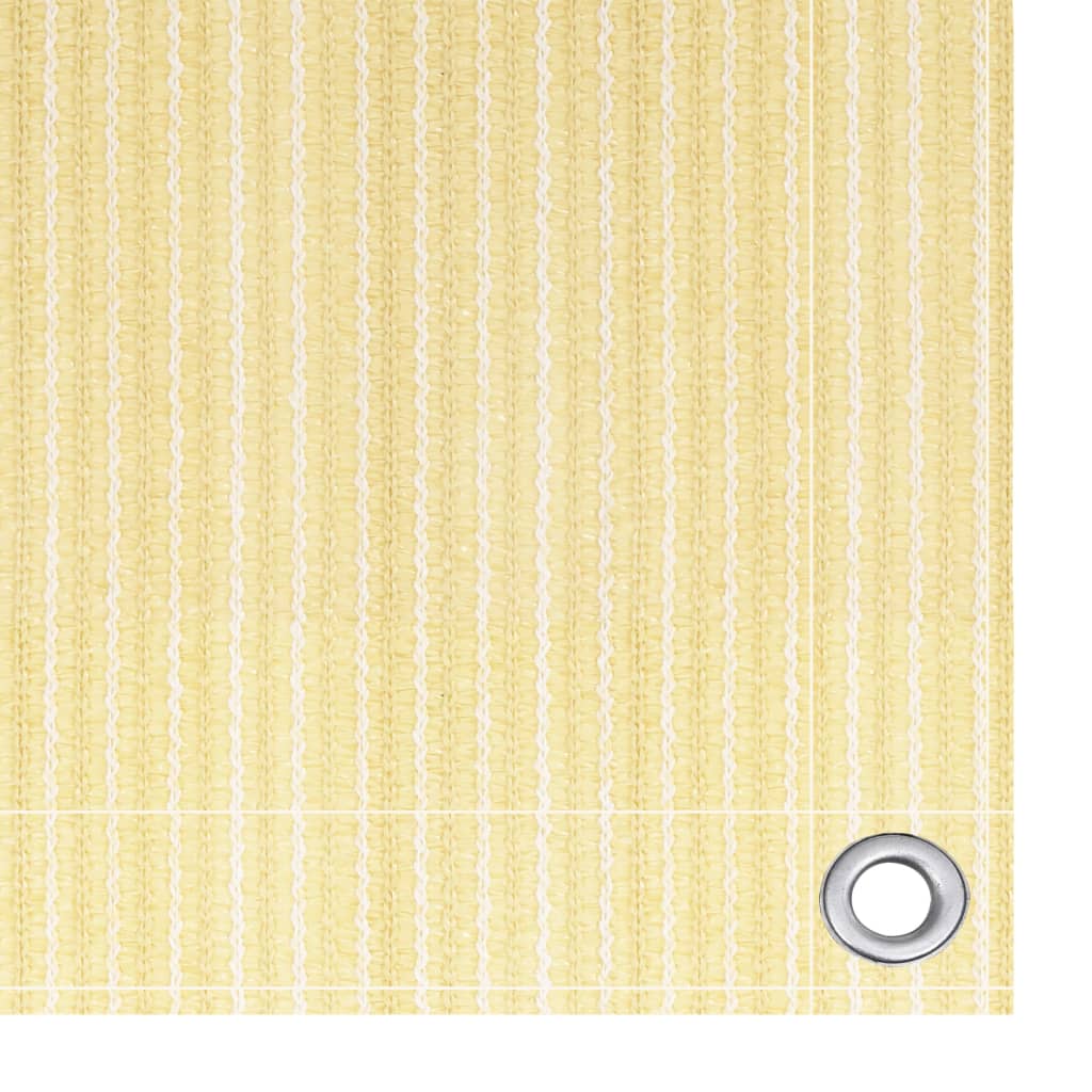 Balkon-Sichtschutz Beige 90x500 cm HDPE