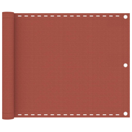 Balkon-Sichtschutz Terracotta-Rot 75x300 cm HDPE