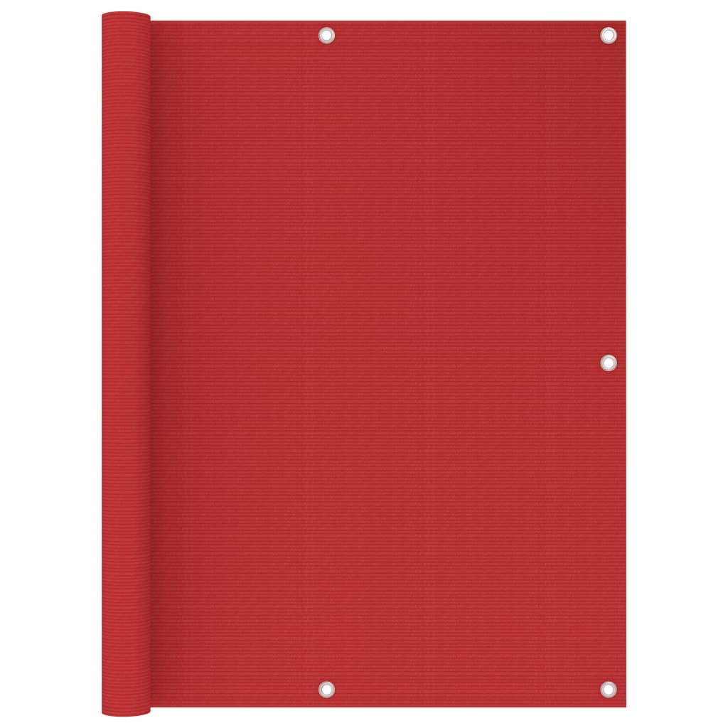 Balcony privacy screen red 120x300 cm HDPE