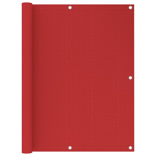 Balcony privacy screen red 120x300 cm HDPE