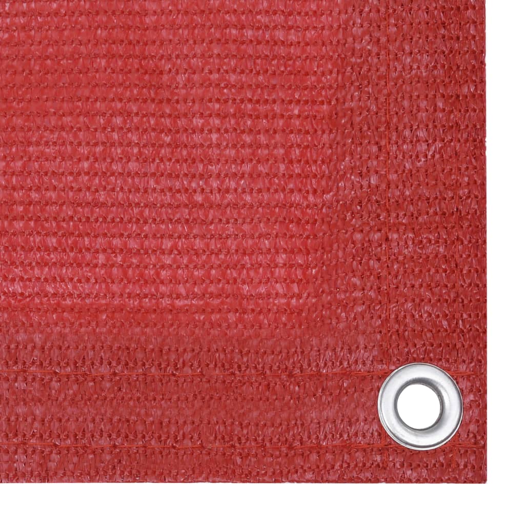 Balcony privacy screen red 120x300 cm HDPE
