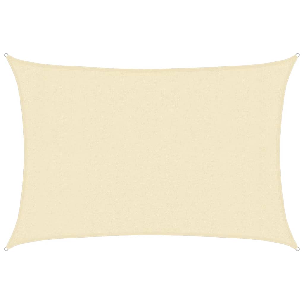 Sonnensegel 160 g/m² Creme 3x5 m HDPE