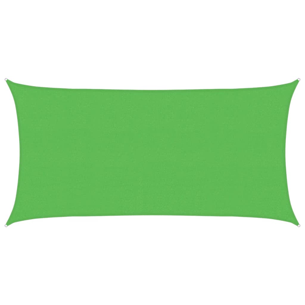 Sonnensegel 160 g/m² Hellgrün 2,5x4,5 m HDPE