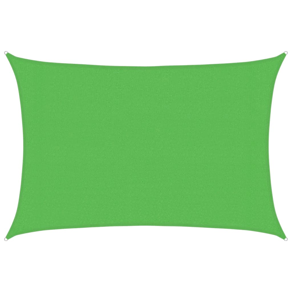 Sonnensegel 160 g/m² Hellgrün 3x4 m HDPE