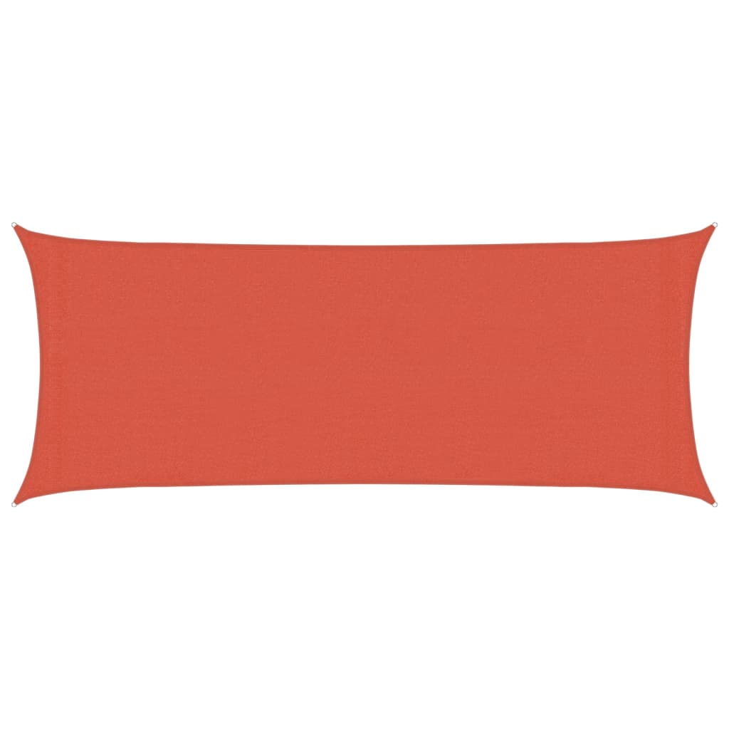 Sonnensegel 160 g/m² Terrakottarot 2x4,5 m HDPE