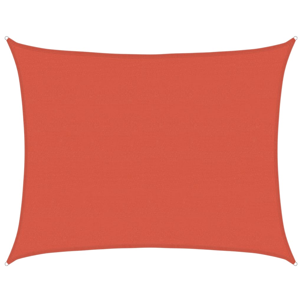 Sonnensegel 160 g/m² Terrakottarot 6x7 m HDPE