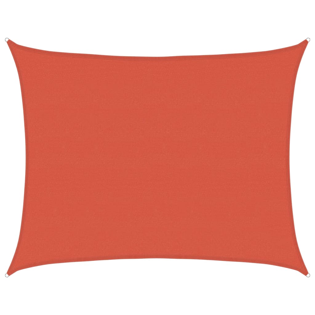 Sonnensegel 160 g/m² Terrakottarot 6x8 m HDPE