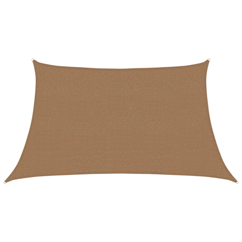 Sonnensegel 160 g/m² Taupe 3/4x2 m HDPE