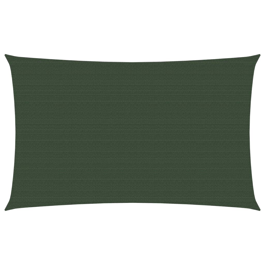 Sonnensegel 160 g/m² Dunkelgrün 2,5x5 m HDPE