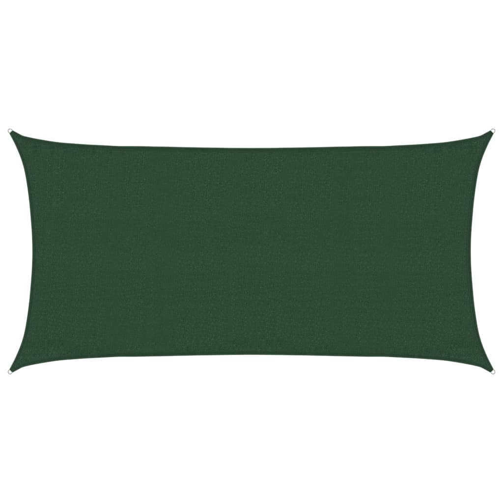 Sonnensegel 160 g/m² Dunkelgrün 3x6 m HDPE