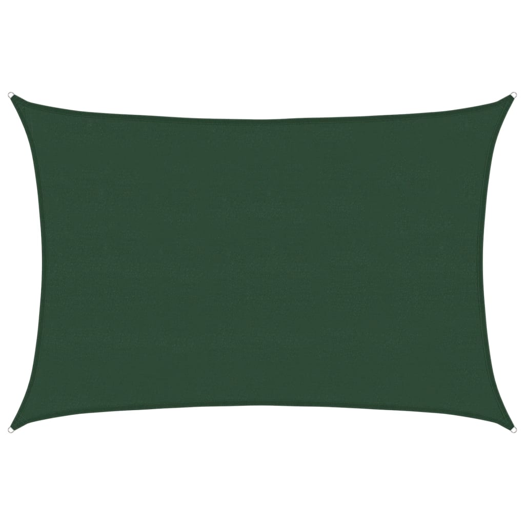 Sonnensegel 160 g/m² Dunkelgrün 5x7 m HDPE