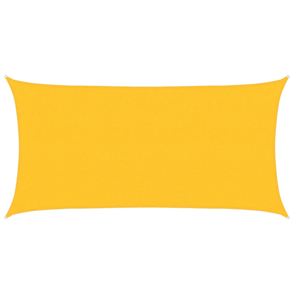 Sonnensegel 160 g/m² Gelb 2,5x4,5 m HDPE