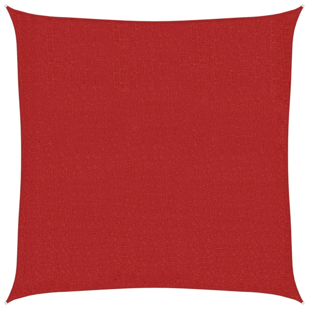 Sonnensegel 160 g/m² Rot 2x2 m HDPE