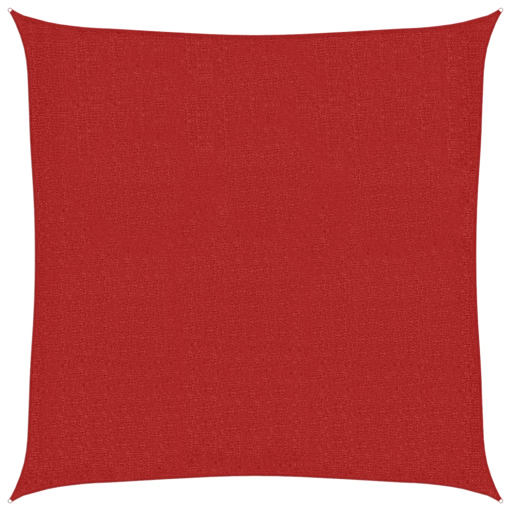 Sonnensegel 160 g/m² Rot 3,6x3,6 m HDPE