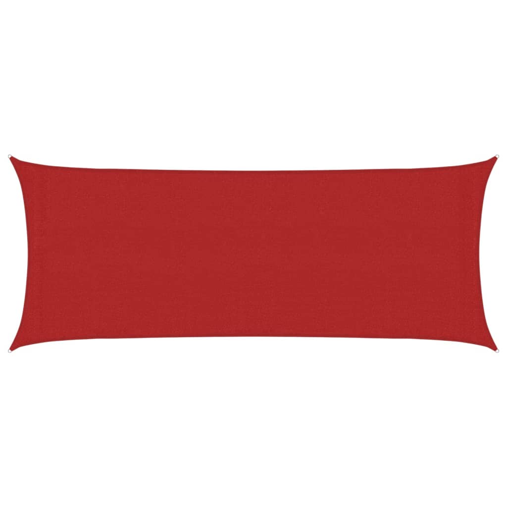 Sonnensegel 160 g/m² Rot 2x4,5 m HDPE