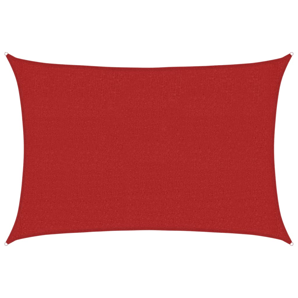 Sonnensegel 160 g/m² Rot 2,5x4 m HDPE