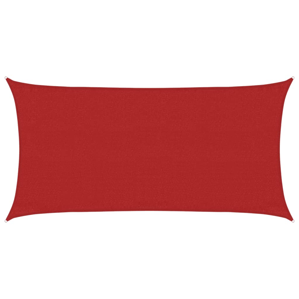 Sonnensegel 160 g/m² Rot 3x6 m HDPE