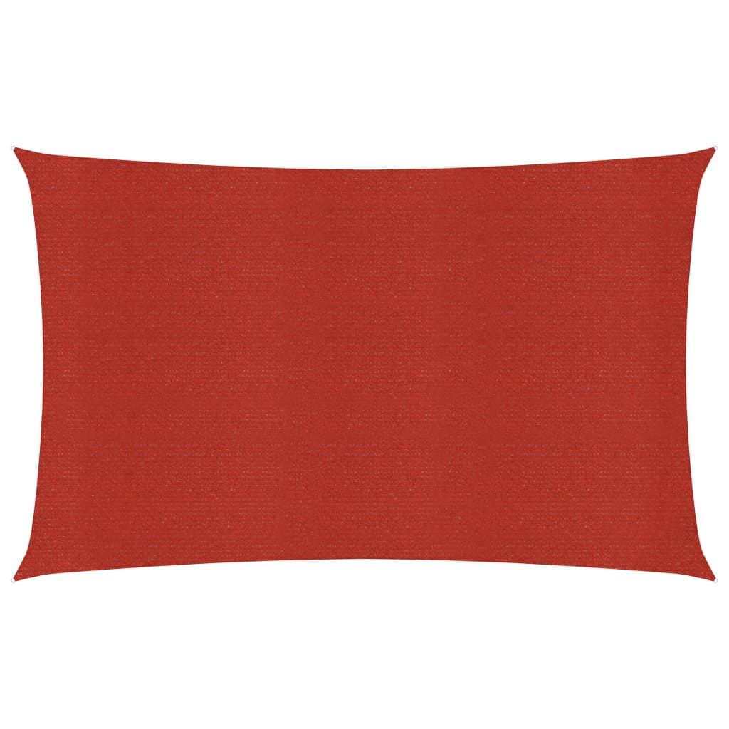 Sonnensegel 160 g/m² Rot 4x7 m HDPE