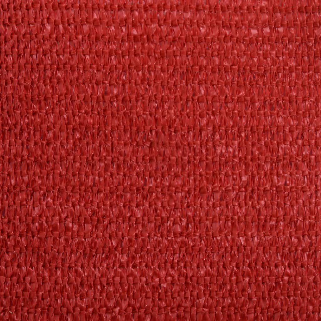 Sonnensegel 160 g/m² Rot 4x7 m HDPE