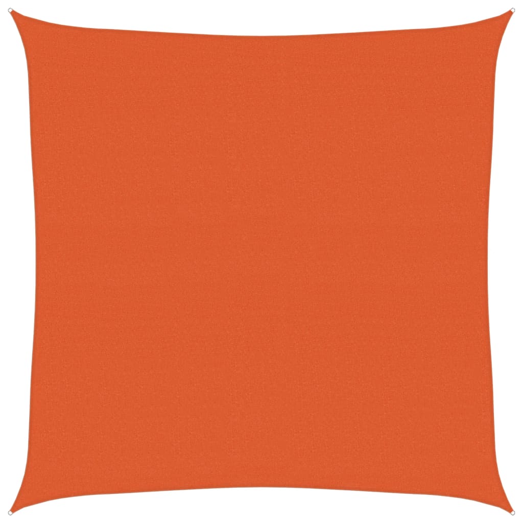 Sonnensegel 160 g/m² Quadratisch Orange 4x4 m HDPE
