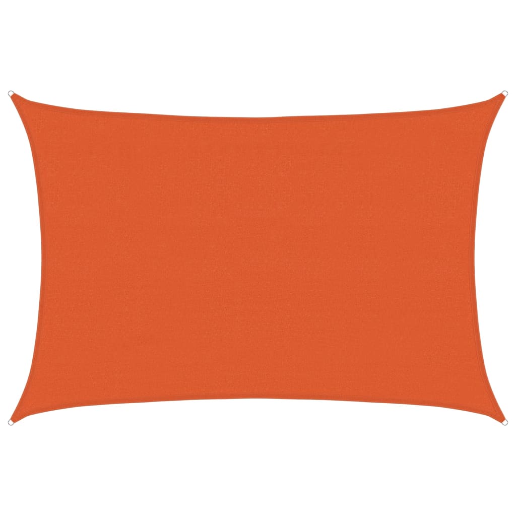 Sonnensegel 160 g/m² Rechteckig Orange 4x5 m HDPE