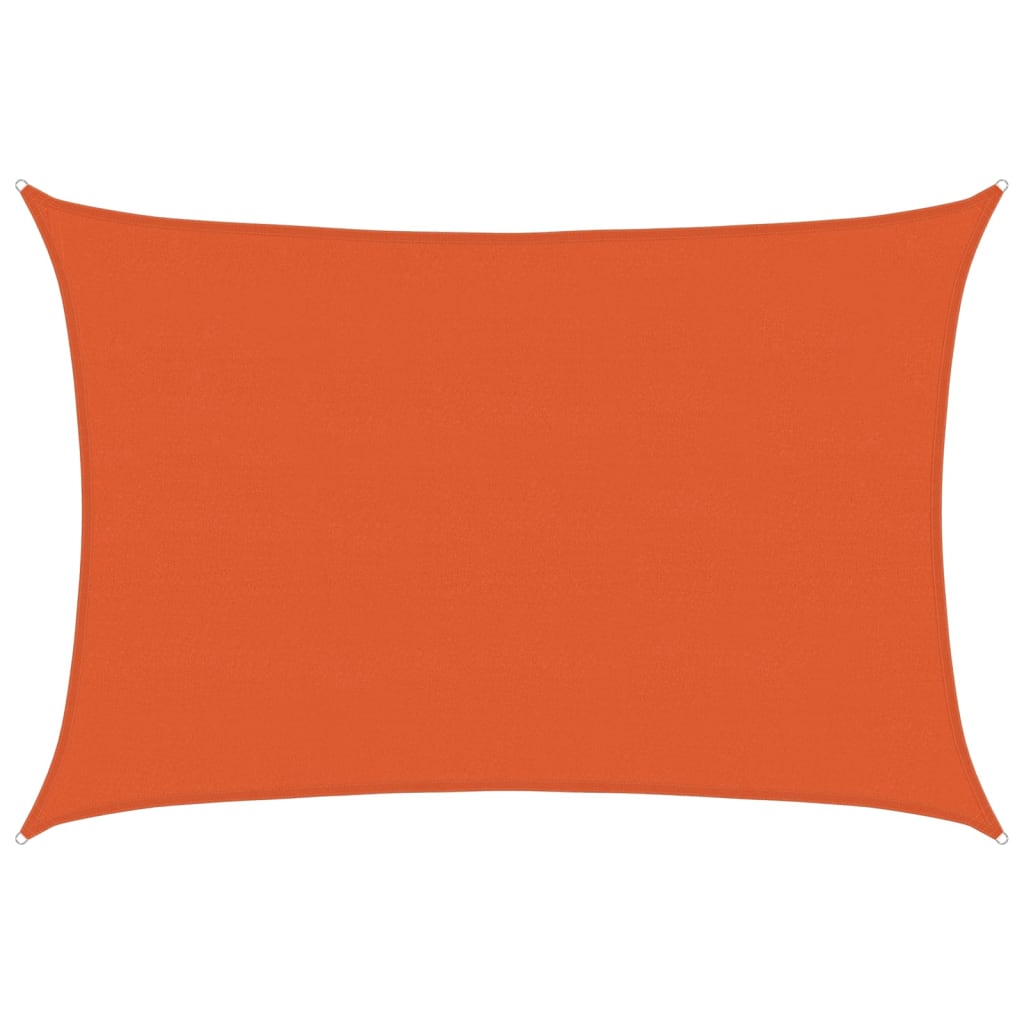 Sonnensegel 160 g/m² Rechteckig Orange 5x7 m HDPE
