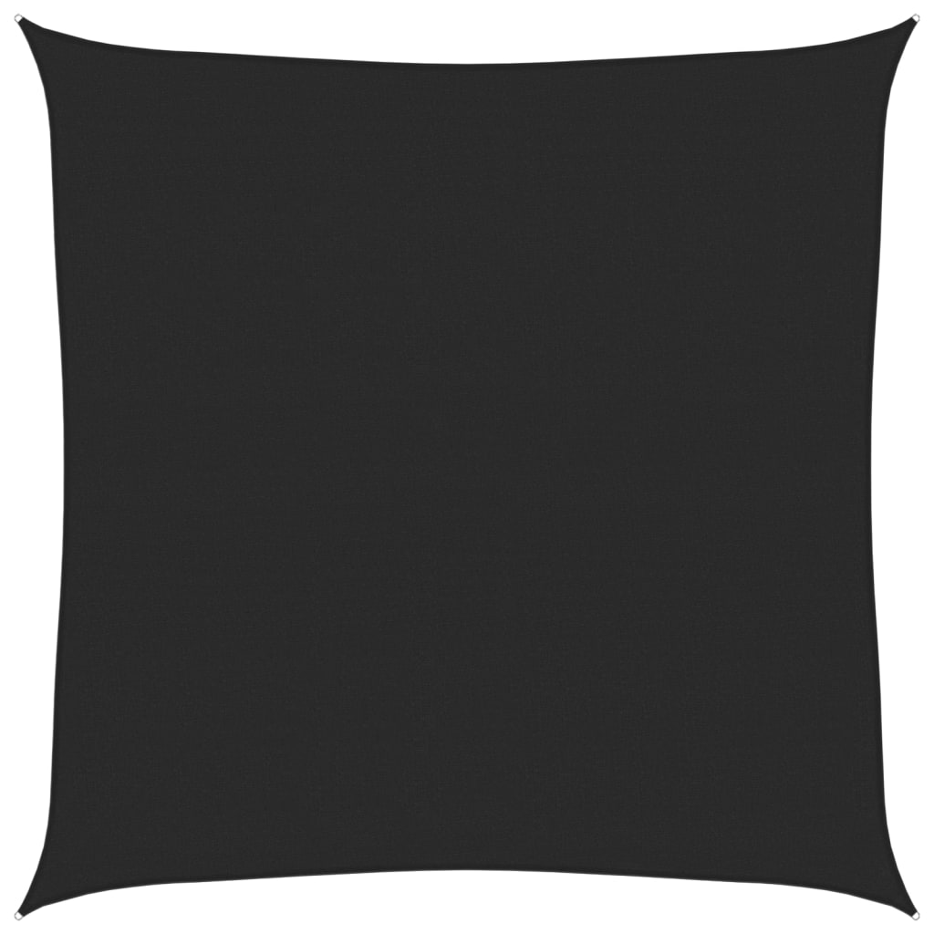 Sonnensegel 160 g/m² Schwarz 5x5 m HDPE