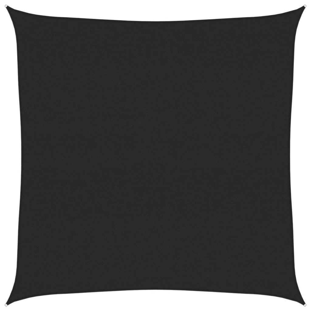 Sonnensegel 160 g/m² Schwarz 7x7 m HDPE