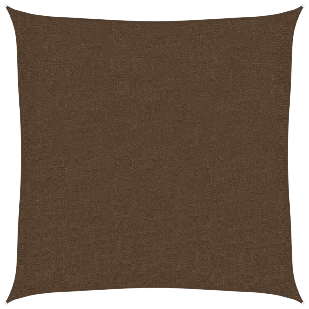Sonnensegel 160 g/m² Braun 3x3 m HDPE