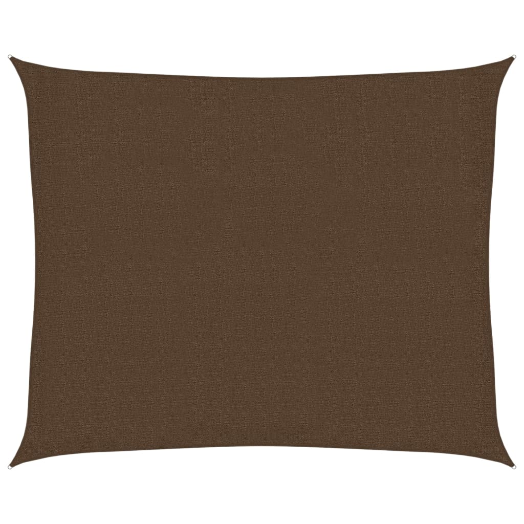 Sonnensegel 160 g/m² Braun 2,5x3 m HDPE