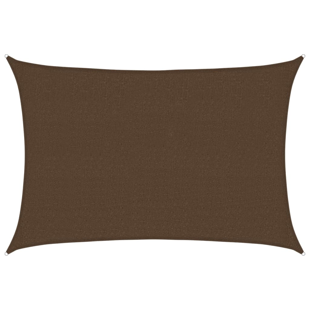 Sonnensegel 160 g/m² Braun 2,5x4 m HDPE