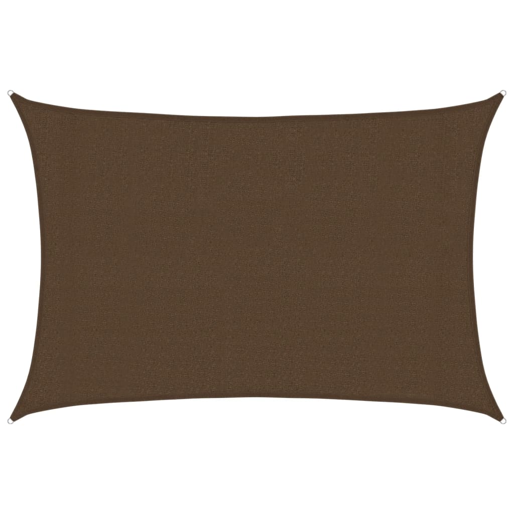 Sonnensegel 160 g/m² Braun 3x4,5 m HDPE