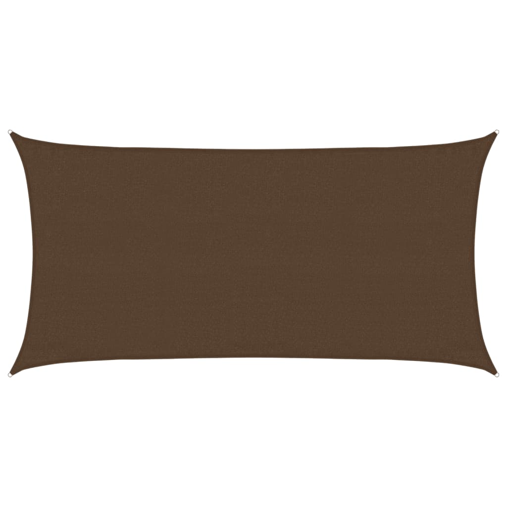 Sonnensegel 160 g/m² Braun 3x6 m HDPE