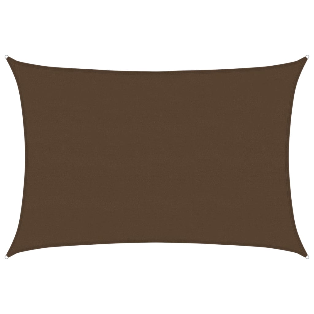 Sonnensegel 160 g/m² Braun 5x7 m HDPE