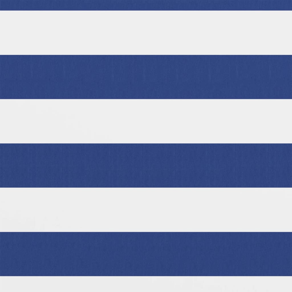 Balkon-Sichtschutz Weiß und Blau 120x500 cm Oxford-Gewebe