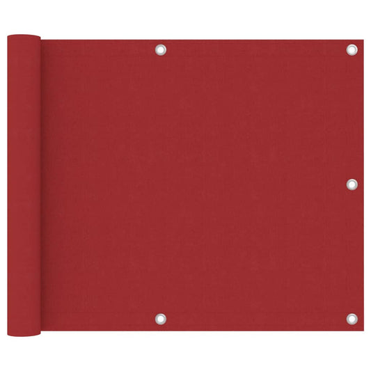 Balcony privacy screen red 75x300 cm Oxford fabric
