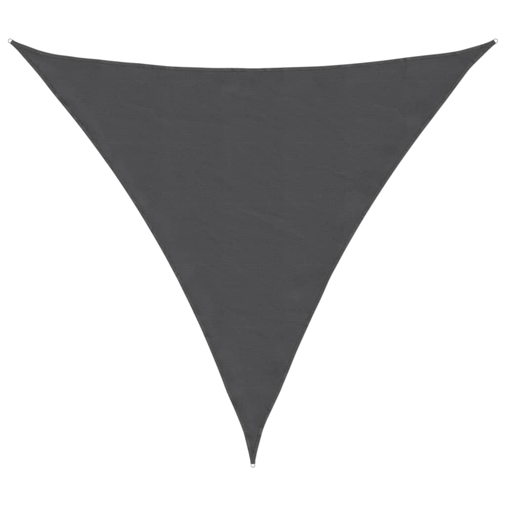 Sun sail Oxford fabric triangular 4x4x4 m anthracite