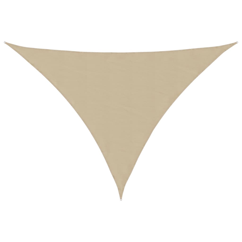 Sun shade Oxford fabric triangular 4.5x4.5x4.5 m beige