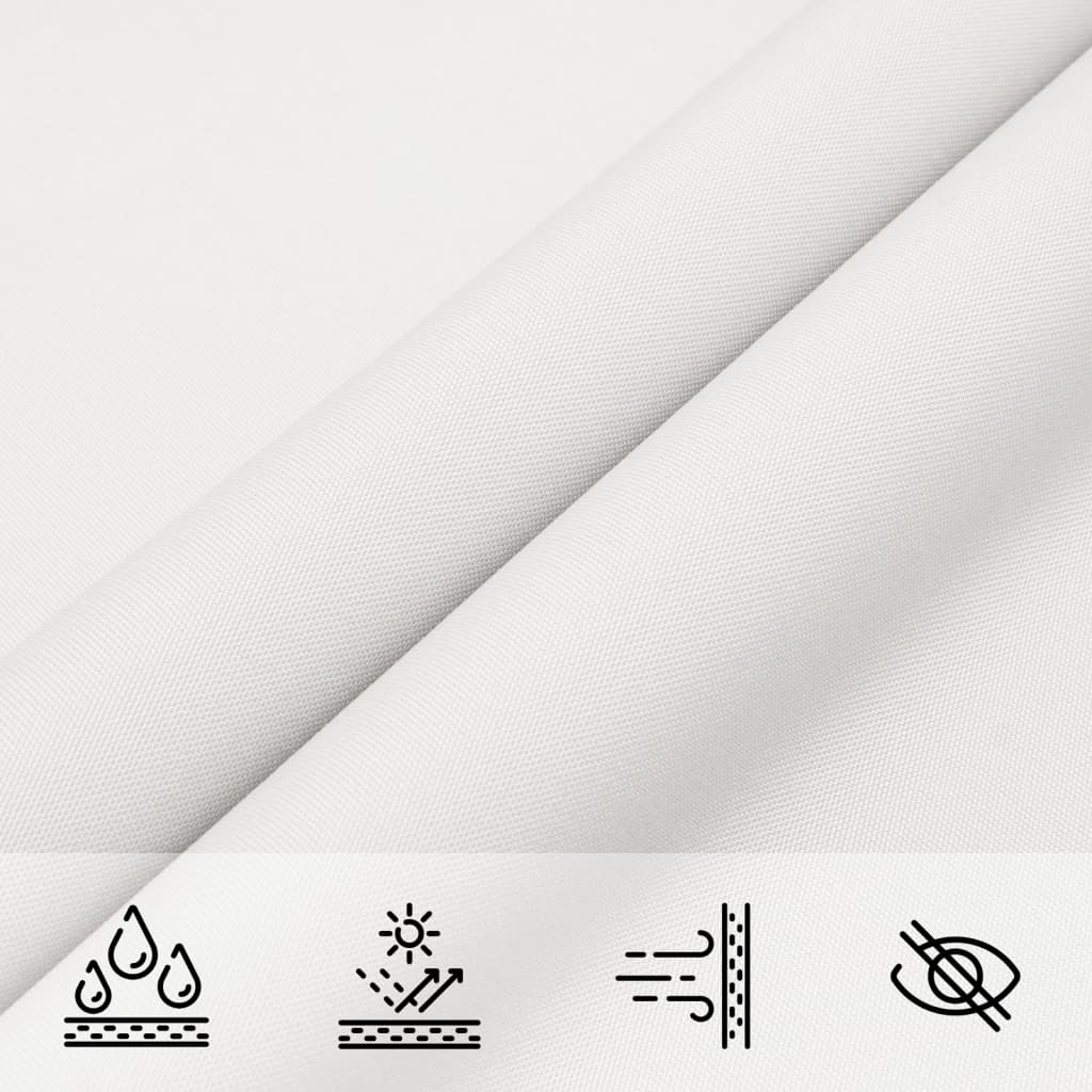 Sun shade Oxford fabric square 7x7 m white