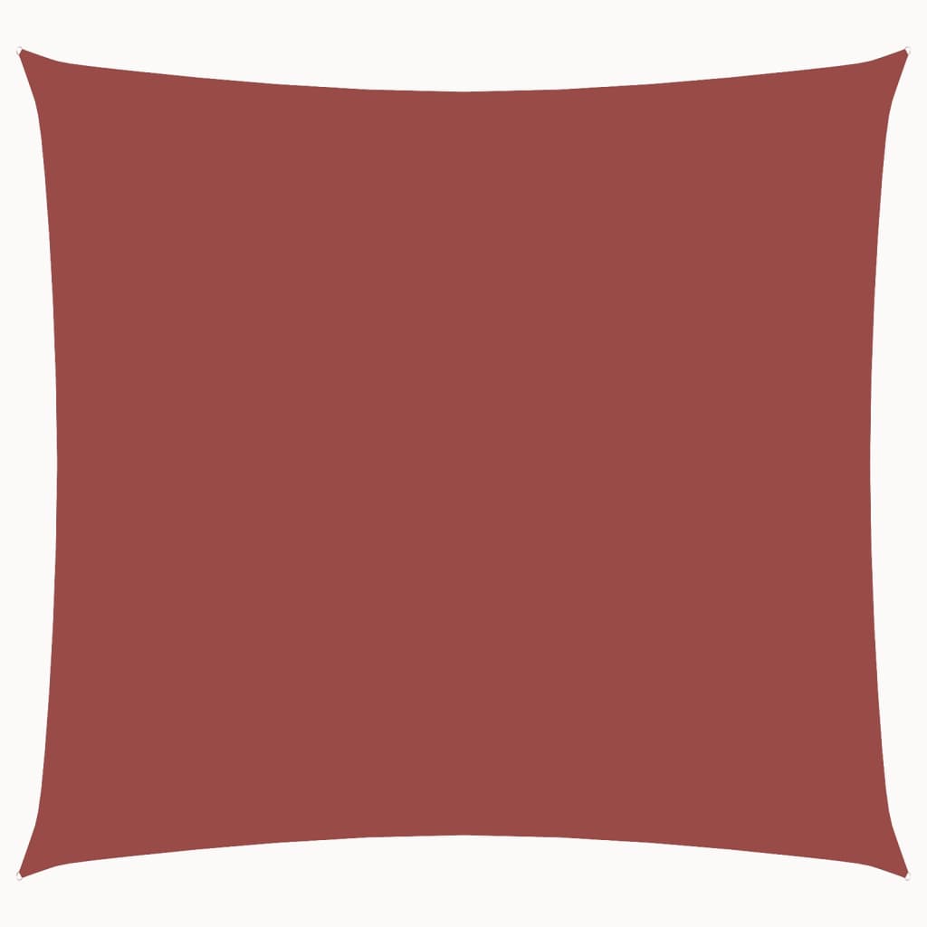Sun shade Oxford fabric square 6x6 m terracotta red