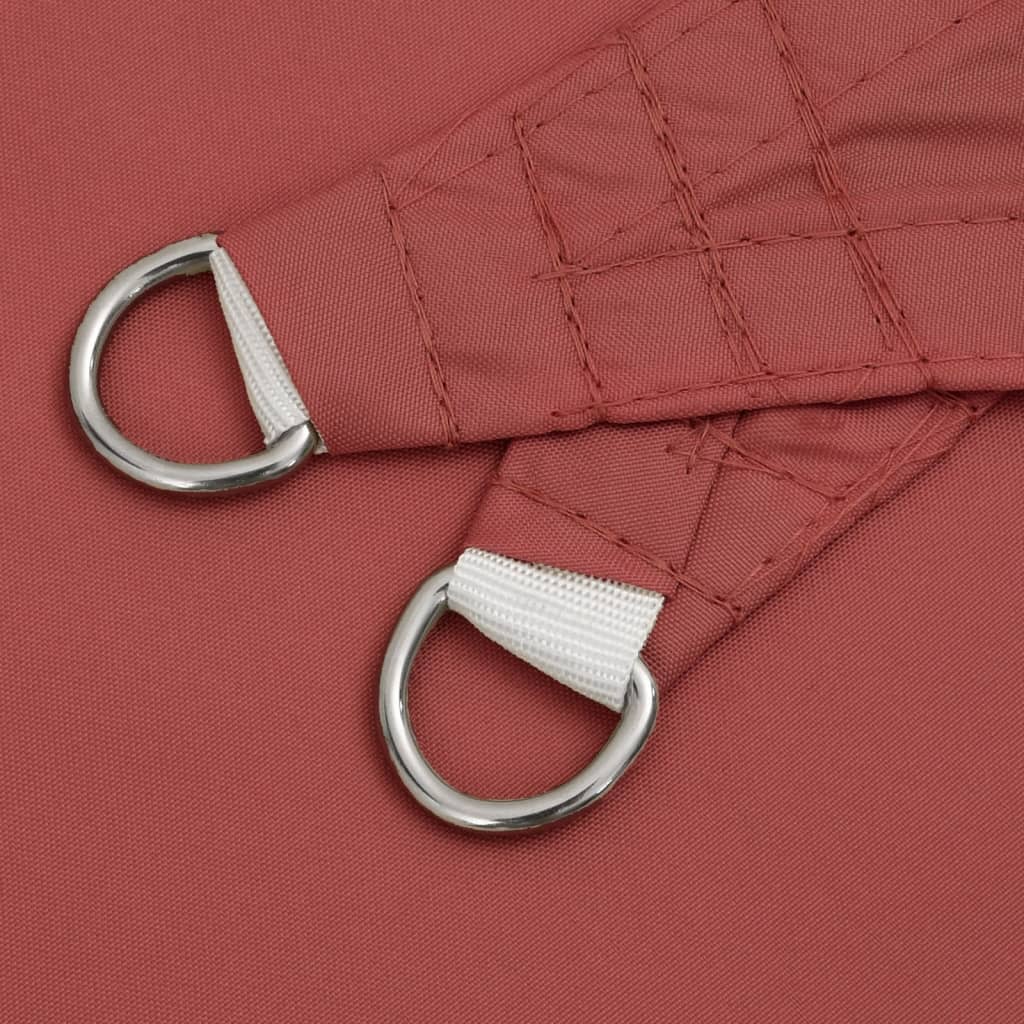Sun shade Oxford fabric square 6x6 m terracotta red