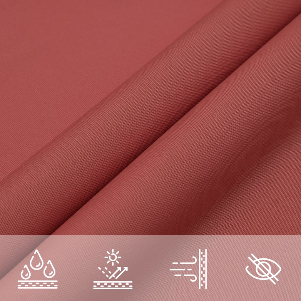 Sun shade Oxford fabric square 6x6 m terracotta red