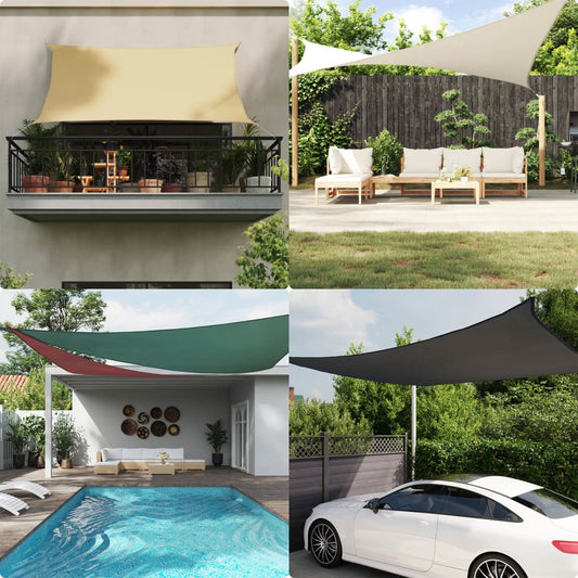 Sun shade Oxford fabric square 6x6 m terracotta red