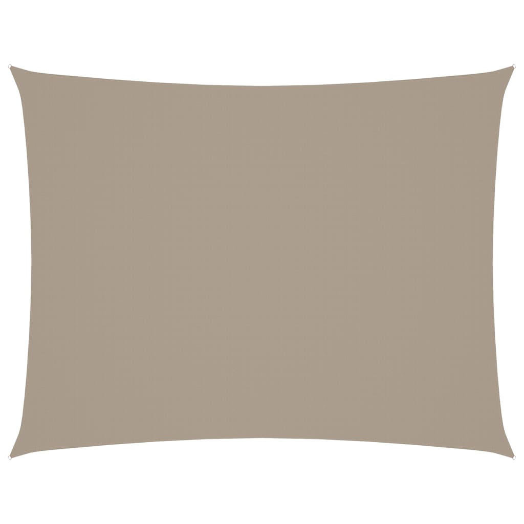 Sonnensegel Oxford-Gewebe Rechteckig 3x4,5 m Taupe