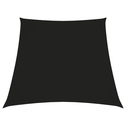 Sonnensegel Oxford-Gewebe Trapezförmig 3/5x4 m Schwarz