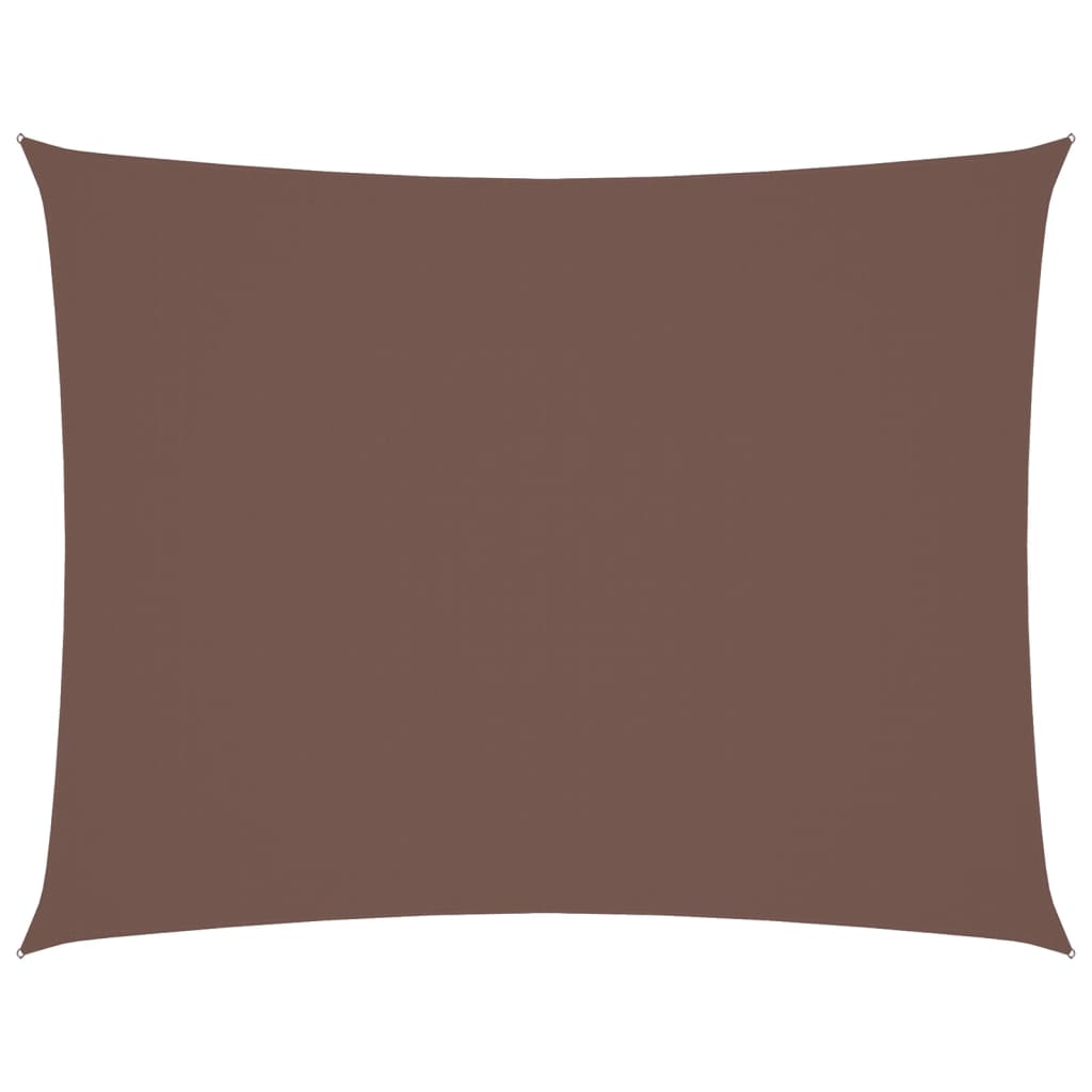 Sonnensegel Oxford-Gewebe Rechteckig 4x6 m Braun