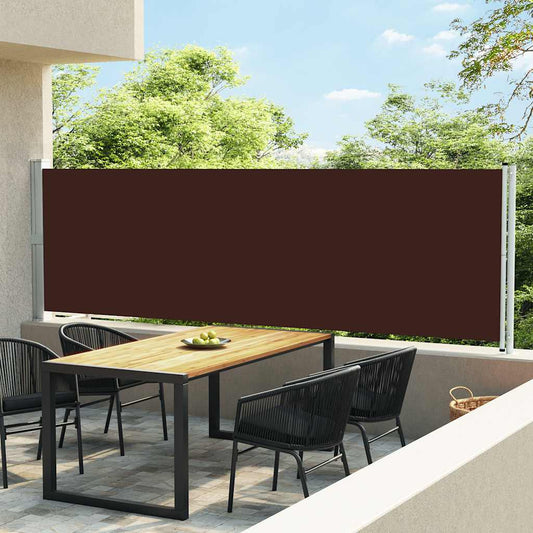 Ausziehbare Seitenmarkise 140x600 cm Braun